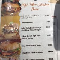 Burger menu   at Sala - Berjaya Times Square in Kuala Lumpur