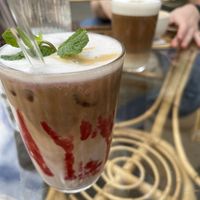 Iced Rasperry Macchiato   at Yollie - the Popice Café in Karlsruhe