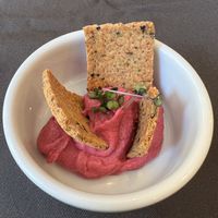 Hummus appetizer (came free)  at Vegan Dükkan Lokanta - The Eatery in Istanbul