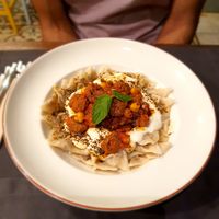 Turkish ravioli at Vegan Dükkan Lokanta - The Eatery in Istanbul