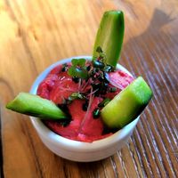 Cucumber and dip at Vegan Dükkan Lokanta - The Eatery in Istanbul