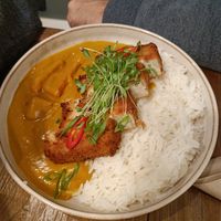 Tofu Curry at Vegan Dükkan Lokanta - The Eatery in Istanbul