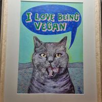 Toilet decor at Vegan Dükkan Lokanta - The Eatery in Istanbul