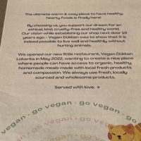 Menu  at Vegan Dükkan Lokanta - The Eatery in Istanbul