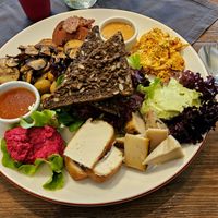Fantastic breakfast platter at Vegan Dükkan Lokanta - The Eatery in Istanbul
