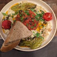 Grilled eggplant at Vegan Dükkan Lokanta - The Eatery in Istanbul