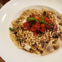 Ravioli: soooooo good!!! at Vegan Dükkan Lokanta - The Eatery in Istanbul