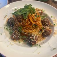 Spaghetti and meatballs  at Vegan Dükkan Lokanta - The Eatery in Istanbul