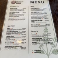 Speisekarte  at Vegan Dükkan Lokanta - The Eatery in Istanbul