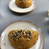 Gluten free feta and dill pastry   at Vegan Dükkan Lokanta - The Eatery in Istanbul