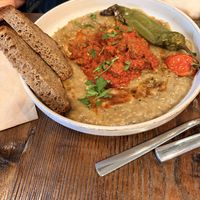 Smoked aubergine puree  at Vegan Dükkan Lokanta - The Eatery in Istanbul