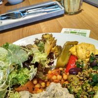 Vegan food assortment from December 2018. at Yamm in Vienna