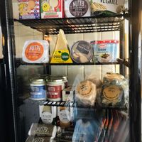 Fridge full of cheeses!  at The Tinker's Granddaughter in Lymington