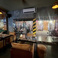 Inside from the bar   at Garage Sale in Phnom Penh