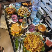 Gigantic loaded fries  at Garage Sale in Phnom Penh