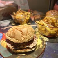 The farm burger  at Garage Sale in Phnom Penh