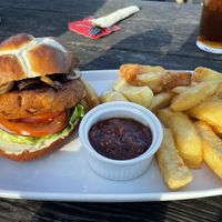 Jackfruit burger  at The Prince of Wales in Yeovil