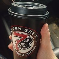 Large Oatmilk Latte at 7 Brew Coffee in Springfield