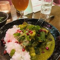 Green curry  at Pink in Warsaw