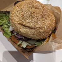 Chicken burger - super dry at Pink in Warsaw