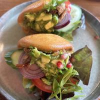 Fried bao buns  at Pink in Warsaw