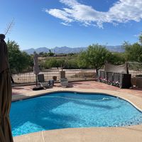 A view of the Catalina Mountains  at Rancho Vegano in Tucson
