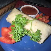 Very delicious burrito!  at Rancho Vegano in Tucson