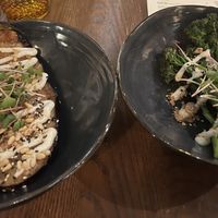 The eggplant & broccolini (I asked for both vegan as one came with some sort of honey glaze) which was fine & easily sorted. Both were delish!   at Vault 21 in Dunedin