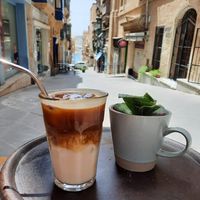 Vanilla Latte with oat milk at Coffee Circus - Lisboa in Valletta