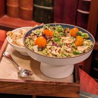 Vegan Broccolini Toasted Almond & Mint Pesto with Infused Lemon Oil at Cultivate Cafe in Central Singapore