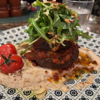 Mushroom with bean puree at Cultivate Cafe in Central Singapore