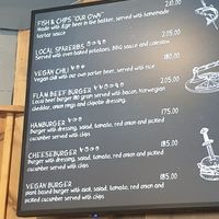 Menu at Furukroa in Flaam