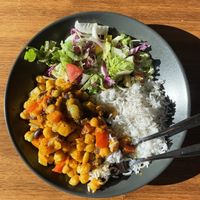 Vegan stew  at Furukroa in Flaam