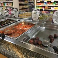 Hot food bar at closing time  at Concord Food Co-op in Concord