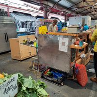 The stall at Roasted Chestnuts in Melbourne
