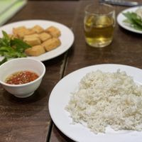 Fried tofu and rice - Tinh Quan, Hue  at Tinh Quan in Hue