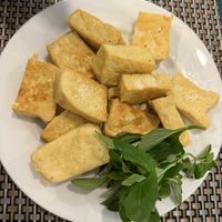 Tofu frito  at Tinh Quan in Hue