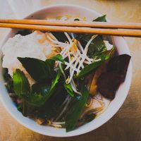 Vegetables and tofu pho! at Tinh Quan in Hue