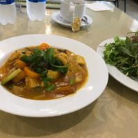Curried tofu  at Tinh Quan in Hue