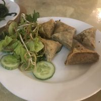 Hue style spring rolls at Tinh Quan in Hue
