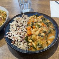 Italian bean stew with rice  at 345 Portobello Road in West London