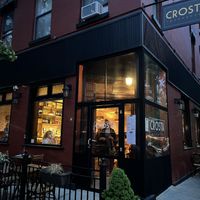 Lovely storefront, great outdoor seating  at Crosta in Brooklyn