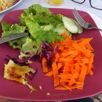 vegan buffet (unlimites) for 7€, include a fresh fruit of the day! at Naturalmente in Loule
