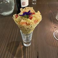 Mini Masala Pappadum “Cornetto"  at Késarum in Southampton