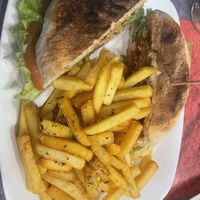 Large portion burgers in local bread  at Black Pearl Snack Bar in Funchal