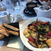 Vegan breakfast hash at Anassa in Crete