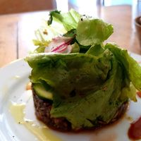 Mushroom salad at Mariposas in Marseille
