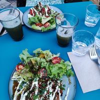 Main Dish (Galatte with Salad) at Mariposas in Marseille