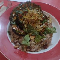 Main dish at Mariposas in Marseille