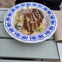 Riz crémeux et rôti de lentilles at Mariposas in Marseille